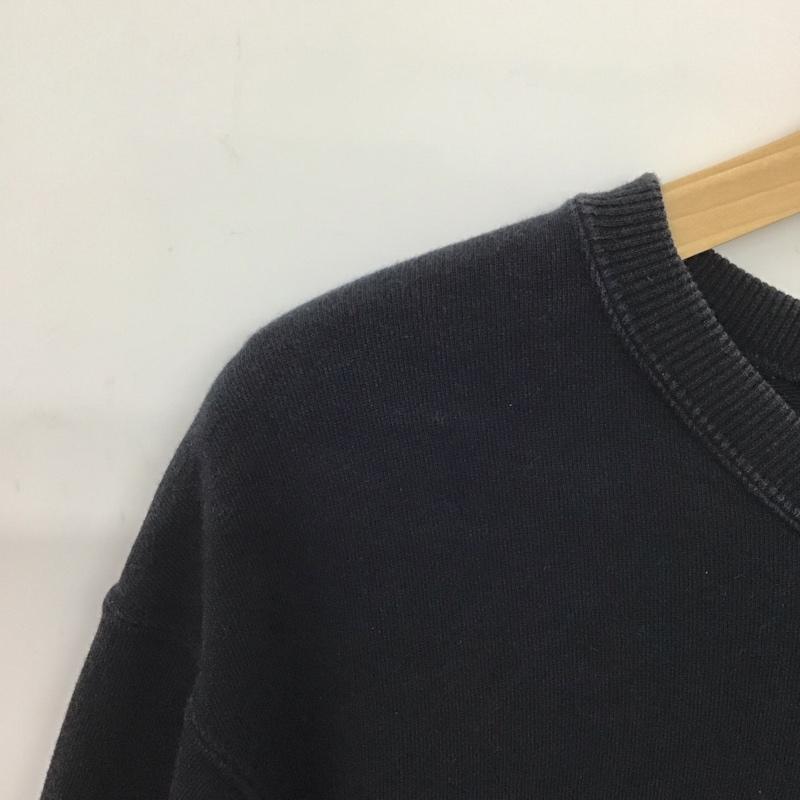ザノースフェイス THE NORTH FACE トレーナー 長袖 長袖トレーナー スウェット クルーネック プルオーバー L ロゴ、文字 ダークグレー / ダークグレー /  メンズ USED 古着 中古 10146779
