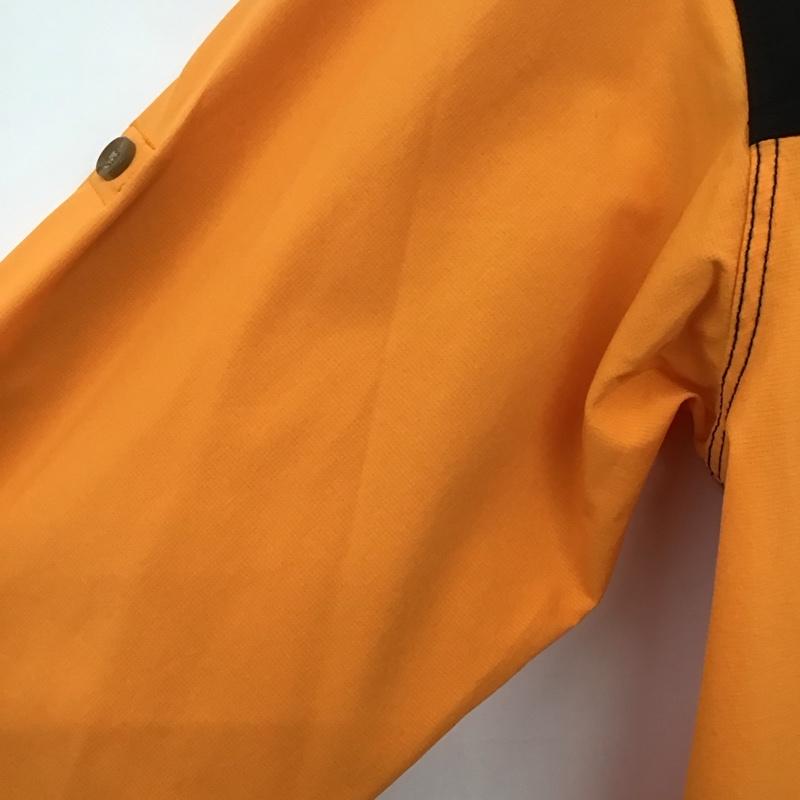 ザノースフェイス THE NORTH FACE シャツ、ブラウス 長袖 nr12101 シーカーズシャツ 長袖シャツ L ロゴ、文字 橙 / オレンジ /  メンズ USED 古着 中古 10146781