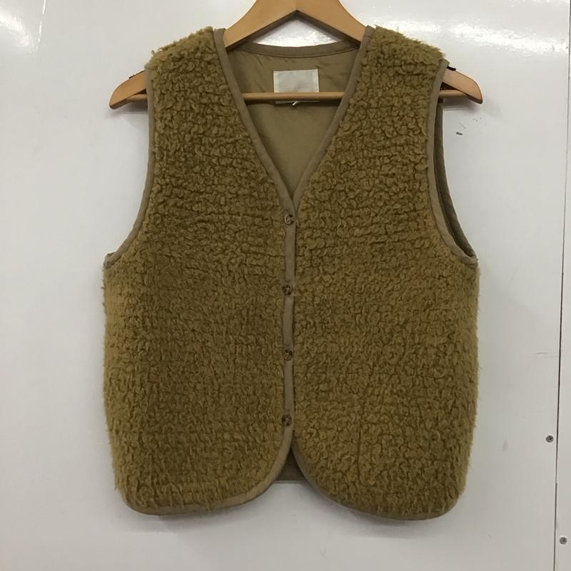 エヘカソポ ehka sopo ベスト ベスト M 無地 茶 / ブラウン /  レディース USED 古着 中古 10146785