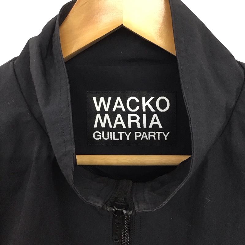 ワコマリア WACKO MARIA ジャケット、上着 ジャケット、ブレザー ジップアップジャケット ナイロンジャケット アウター M ロゴ、文字 黒 / ブラック /  メンズ USED 古着 中古 10146794