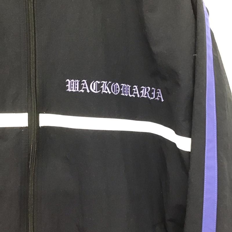 ワコマリア WACKO MARIA ジャケット、上着 ジャケット、ブレザー ジップアップジャケット ナイロンジャケット アウター M ロゴ、文字 黒 / ブラック /  メンズ USED 古着 中古 10146794