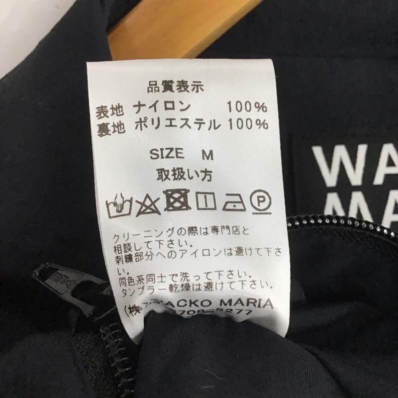 ワコマリア WACKO MARIA ジャケット、上着 ジャケット、ブレザー ジップアップジャケット ナイロンジャケット アウター M ロゴ、文字 黒 / ブラック /  メンズ USED 古着 中古 10146794