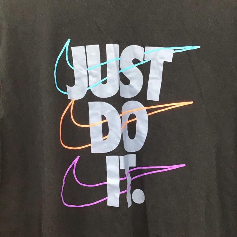 ナイキ NIKE カットソー 長袖 db6189-010 サッカーフットサルウェアー プリントTシャツ L プリント 黒 / ブラック /  メンズ USED 古着 中古 10146806