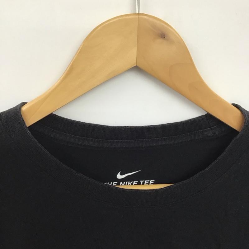 ナイキ NIKE カットソー 長袖 db6189-010 サッカーフットサルウェアー プリントTシャツ L プリント 黒 / ブラック /  メンズ USED 古着 中古 10146806