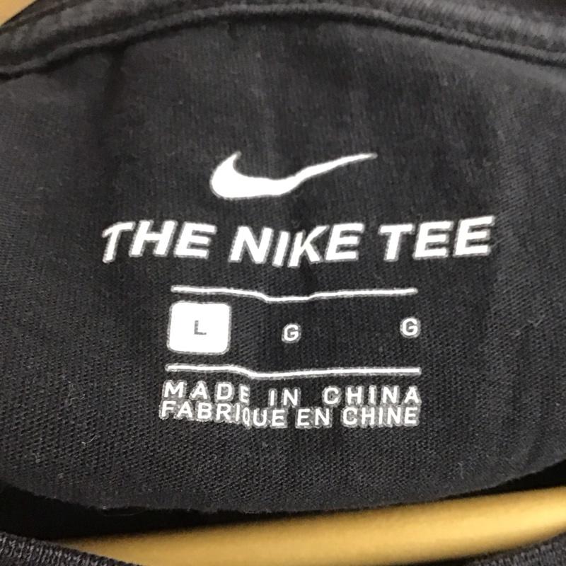 ナイキ NIKE カットソー 長袖 db6189-010 サッカーフットサルウェアー プリントTシャツ L プリント 黒 / ブラック /  メンズ USED 古着 中古 10146806