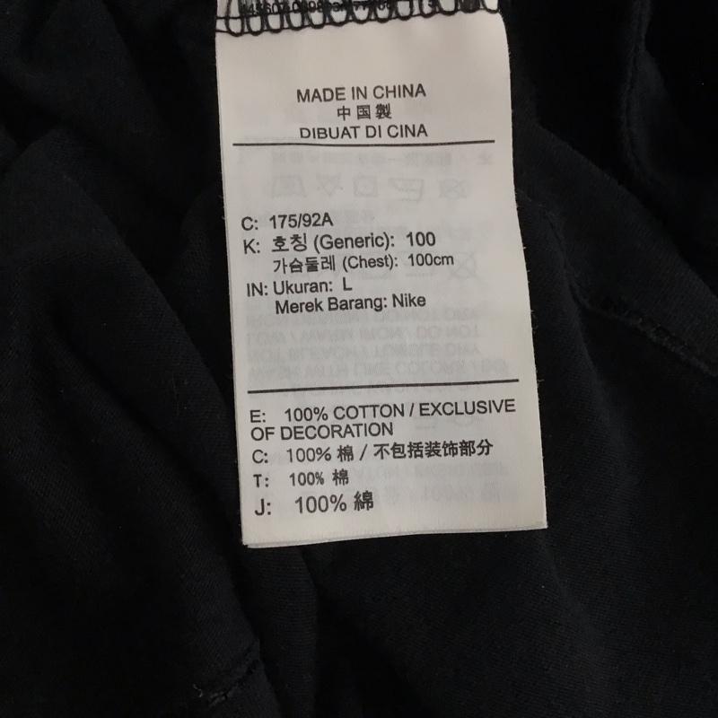 ナイキ NIKE カットソー 長袖 db6189-010 サッカーフットサルウェアー プリントTシャツ L プリント 黒 / ブラック /  メンズ USED 古着 中古 10146806