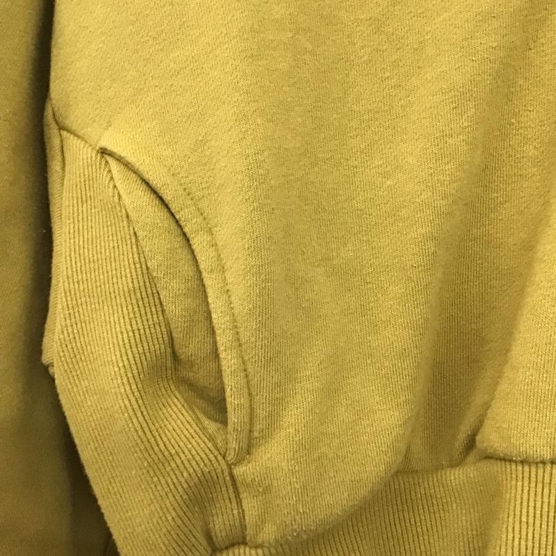 ジェイダ GYDA トレーナー 長袖 072252732401-01 BIG COLLARハーフZIPショートスウェットトップス FREE ロゴ、文字 マスタード / マスタード /  レディース USED 古着 中古 10146807