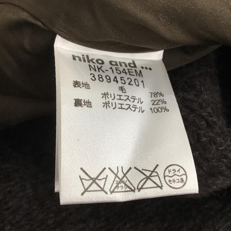 ニコアンド niko and... コート コート一般 無地 茶 / ブラウン /  レディース USED 古着 中古 10146812