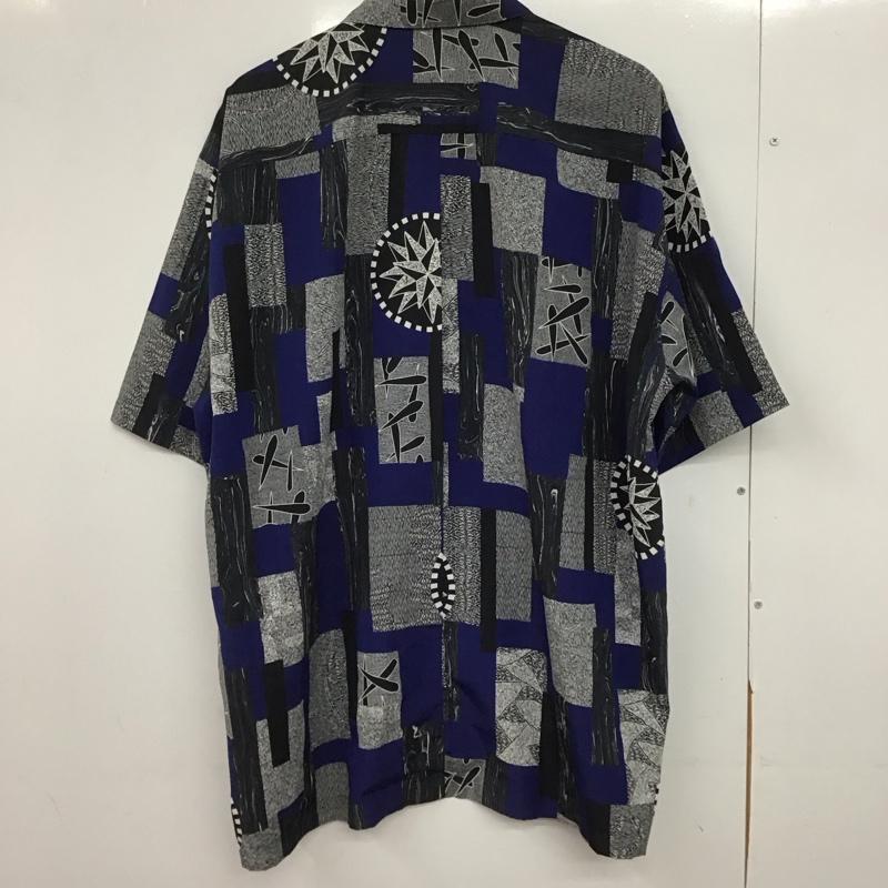 イッセイミヤケ ISSEY MIYAKE シャツ、ブラウス 半袖 半袖シャツ 無地シャツ カラーシャツ 80s 90s L プリント マルチカラー / マルチカラー /  メンズ USED 古着 中古 10146839