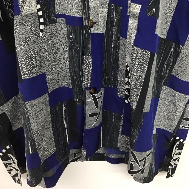 イッセイミヤケ ISSEY MIYAKE シャツ、ブラウス 半袖 半袖シャツ 無地シャツ カラーシャツ 80s 90s L プリント マルチカラー / マルチカラー /  メンズ USED 古着 中古 10146839