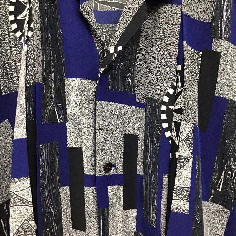 イッセイミヤケ ISSEY MIYAKE シャツ、ブラウス 半袖 半袖シャツ 無地シャツ カラーシャツ 80s 90s L プリント マルチカラー / マルチカラー /  メンズ USED 古着 中古 10146839