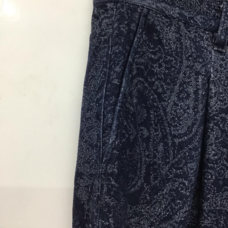 ハレ HARE パンツ デニム、ジーンズ デニムパンツ ワイドパンツ カジュアルパンツ S プリント インディゴ / インディゴ /  メンズ USED 古着 中古 10146856