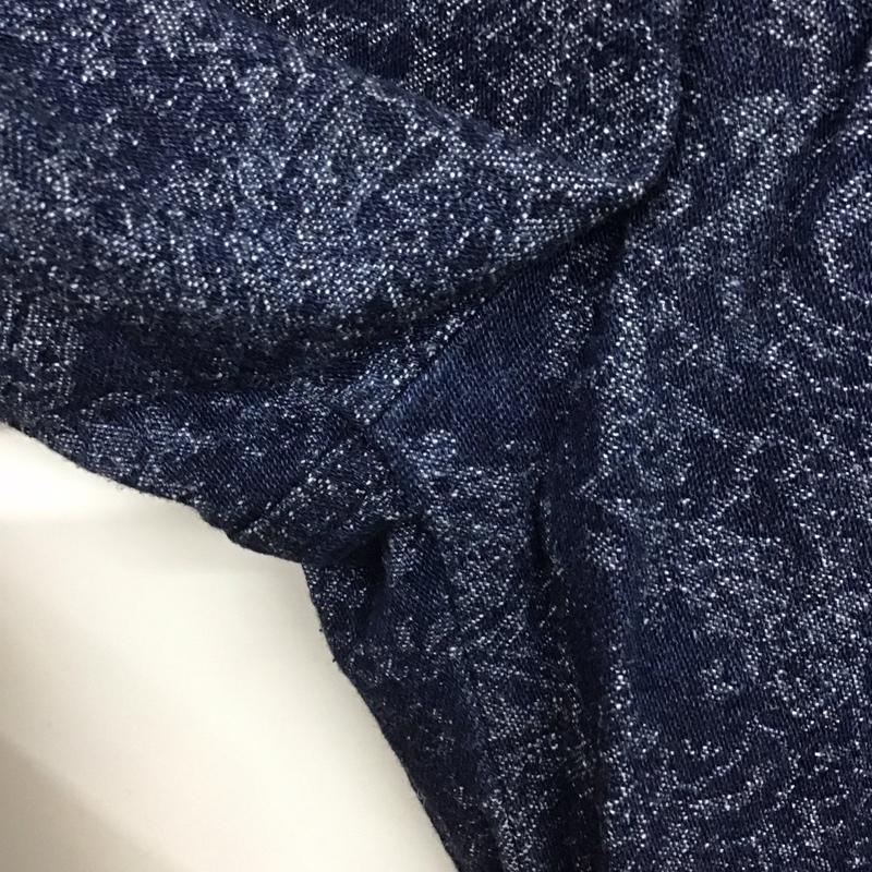 ハレ HARE パンツ デニム、ジーンズ デニムパンツ ワイドパンツ カジュアルパンツ S プリント インディゴ / インディゴ /  メンズ USED 古着 中古 10146856