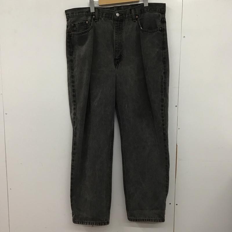 リーバイストラウスアンドコー Levi Strauss & co. パンツ デニム、ジーンズ デニムパンツ ワイドパンツ カジュアルパンツ 40 無地 ダークグレー / ダークグレー /  メンズ USED 古着 中古 10146857