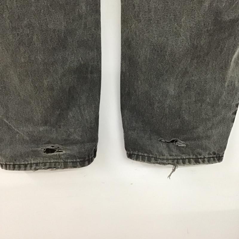 リーバイストラウスアンドコー Levi Strauss & co. パンツ デニム、ジーンズ デニムパンツ ワイドパンツ カジュアルパンツ 40 無地 ダークグレー / ダークグレー /  メンズ USED 古着 中古 10146857