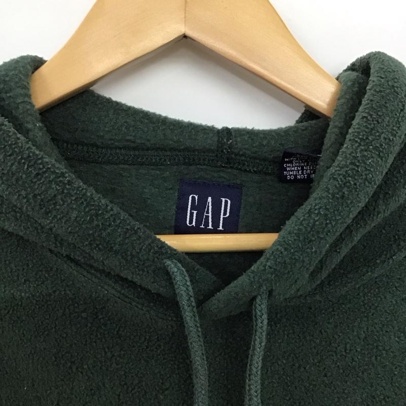 ギャップ GAP パーカー 長袖 L ロゴ、文字 緑 / グリーン /  メンズ USED 古着 中古 10146859