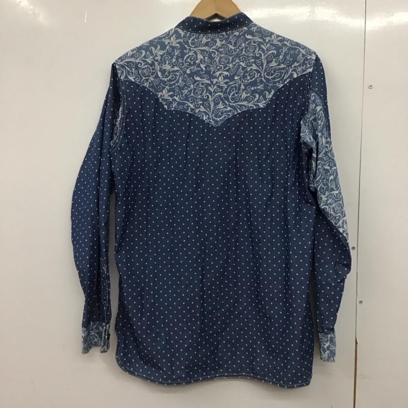 アールディーズ ALDIES シャツ、ブラウス 長袖 M 総柄 水色 / ライトブルー /  メンズ USED 古着 中古 10146860