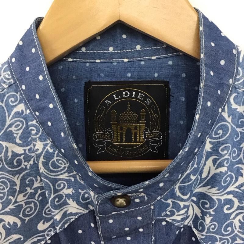 アールディーズ ALDIES シャツ、ブラウス 長袖 M 総柄 水色 / ライトブルー /  メンズ USED 古着 中古 10146860