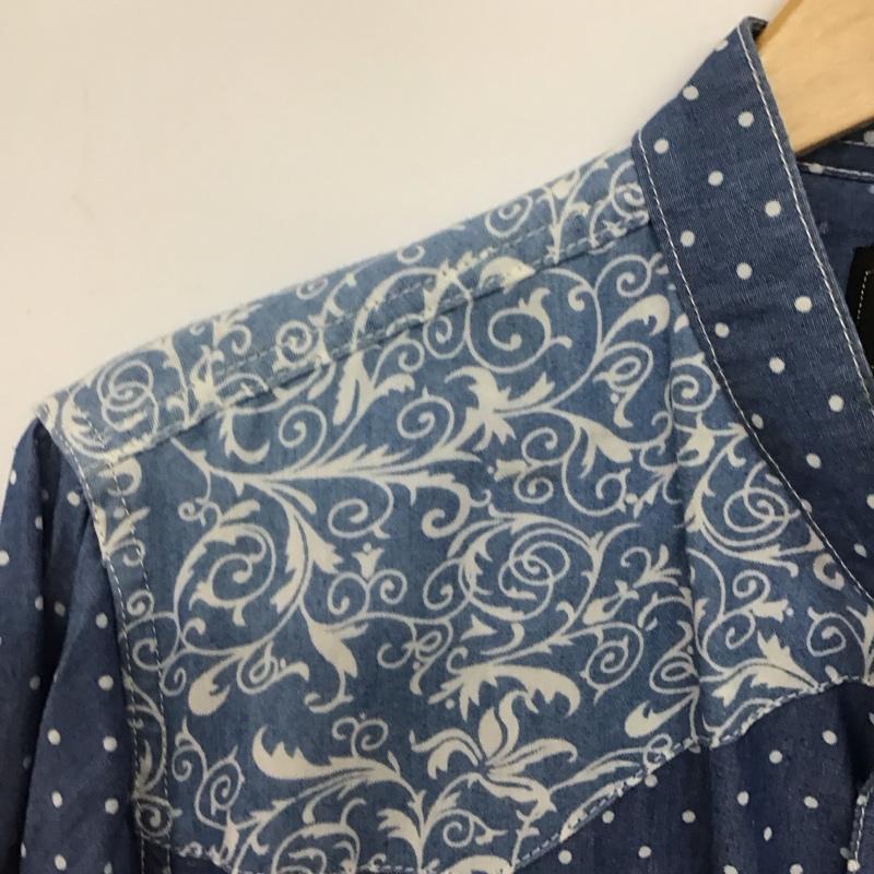 アールディーズ ALDIES シャツ、ブラウス 長袖 M 総柄 水色 / ライトブルー /  メンズ USED 古着 中古 10146860