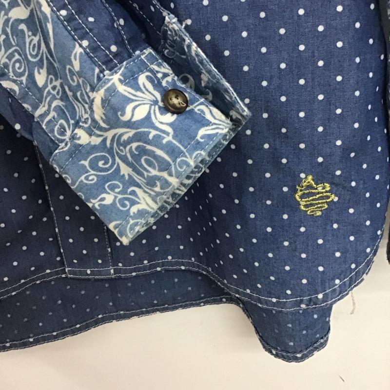 アールディーズ ALDIES シャツ、ブラウス 長袖 M 総柄 水色 / ライトブルー /  メンズ USED 古着 中古 10146860