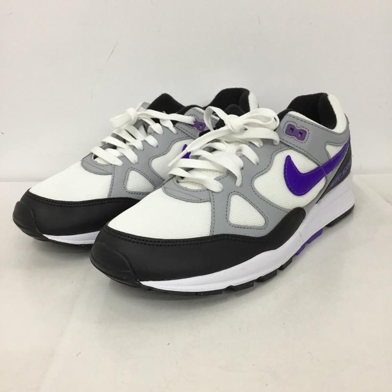 ナイキ NIKE スニーカー スニーカー AH8047 013 Air Span 2 28cm 28.0cm ロゴ、文字 白 / ホワイト / X 黒 / ブラック / X 紫 / パープル /  メンズ USED 古着 中古 10146870