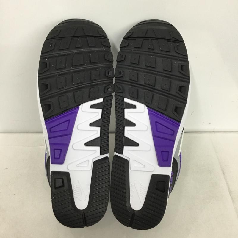 ナイキ NIKE スニーカー スニーカー AH8047 013 Air Span 2 28cm 28.0cm ロゴ、文字 白 / ホワイト / X 黒 / ブラック / X 紫 / パープル /  メンズ USED 古着 中古 10146870