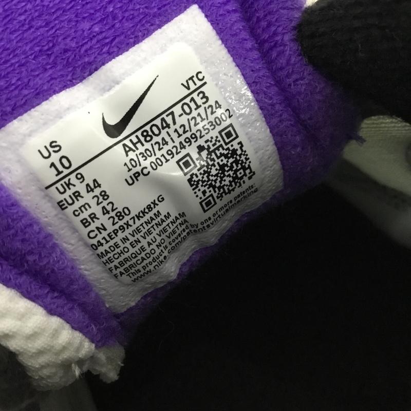 ナイキ NIKE スニーカー スニーカー AH8047 013 Air Span 2 28cm 28.0cm ロゴ、文字 白 / ホワイト / X 黒 / ブラック / X 紫 / パープル /  メンズ USED 古着 中古 10146870