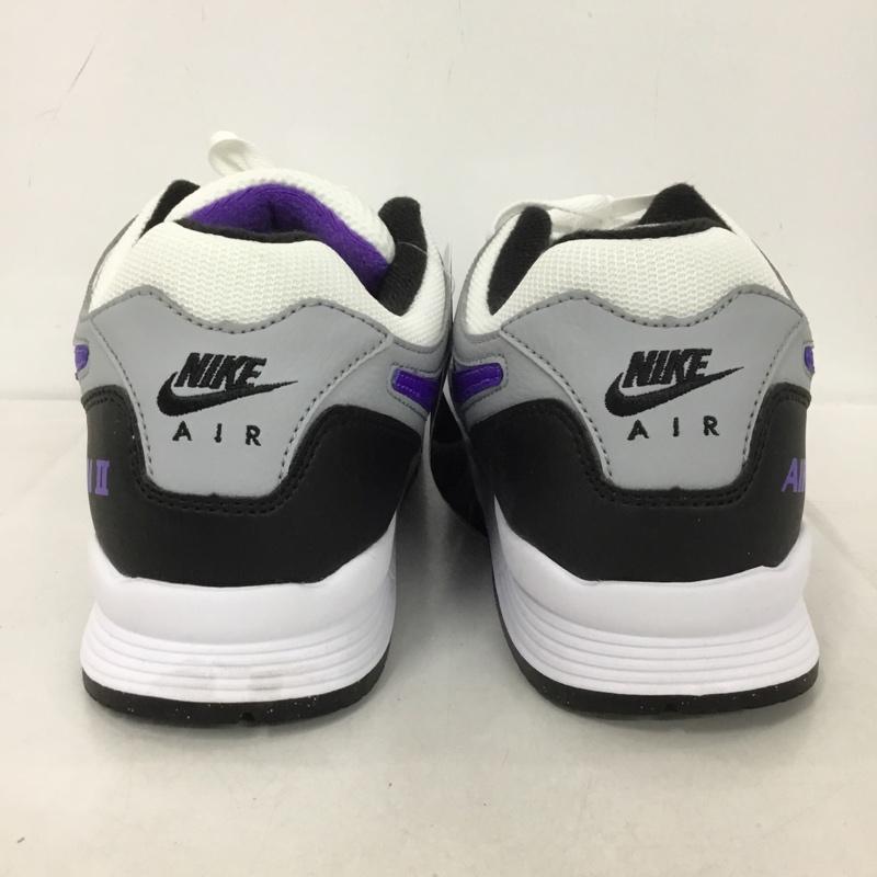 ナイキ NIKE スニーカー スニーカー AH8047 013 Air Span 2 28cm 28.0cm ロゴ、文字 白 / ホワイト / X 黒 / ブラック / X 紫 / パープル /  メンズ USED 古着 中古 10146870