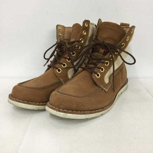 ティンバーランド Timberland ブーツ ショートブーツ 5630R レースアップ 26cm 26.0cm ワンポイント 茶 / ブラウン / X ベージュ / ベージュ /  メンズ USED 古着 中古 10146878