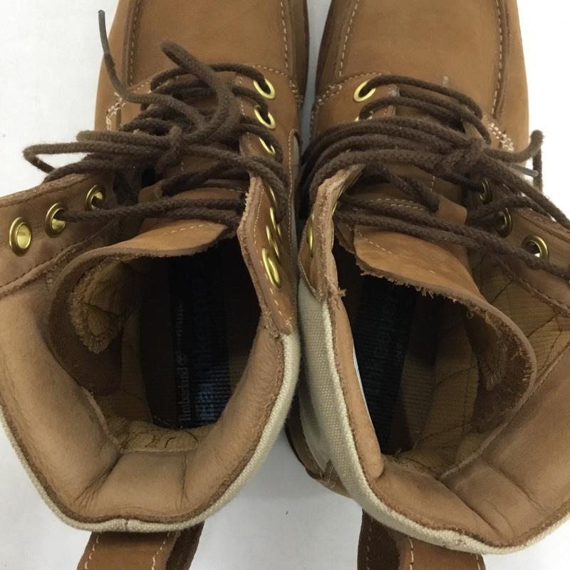 ティンバーランド Timberland ブーツ ショートブーツ 5630R レースアップ 26cm 26.0cm ワンポイント 茶 / ブラウン / X ベージュ / ベージュ /  メンズ USED 古着 中古 10146878