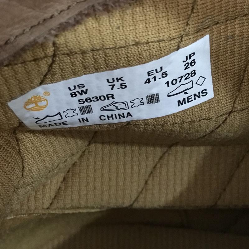 ティンバーランド Timberland ブーツ ショートブーツ 5630R レースアップ 26cm 26.0cm ワンポイント 茶 / ブラウン / X ベージュ / ベージュ /  メンズ USED 古着 中古 10146878