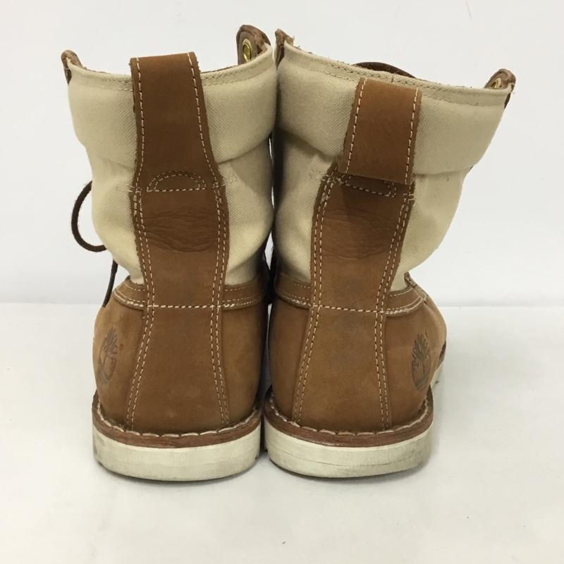 ティンバーランド Timberland ブーツ ショートブーツ 5630R レースアップ 26cm 26.0cm ワンポイント 茶 / ブラウン / X ベージュ / ベージュ /  メンズ USED 古着 中古 10146878