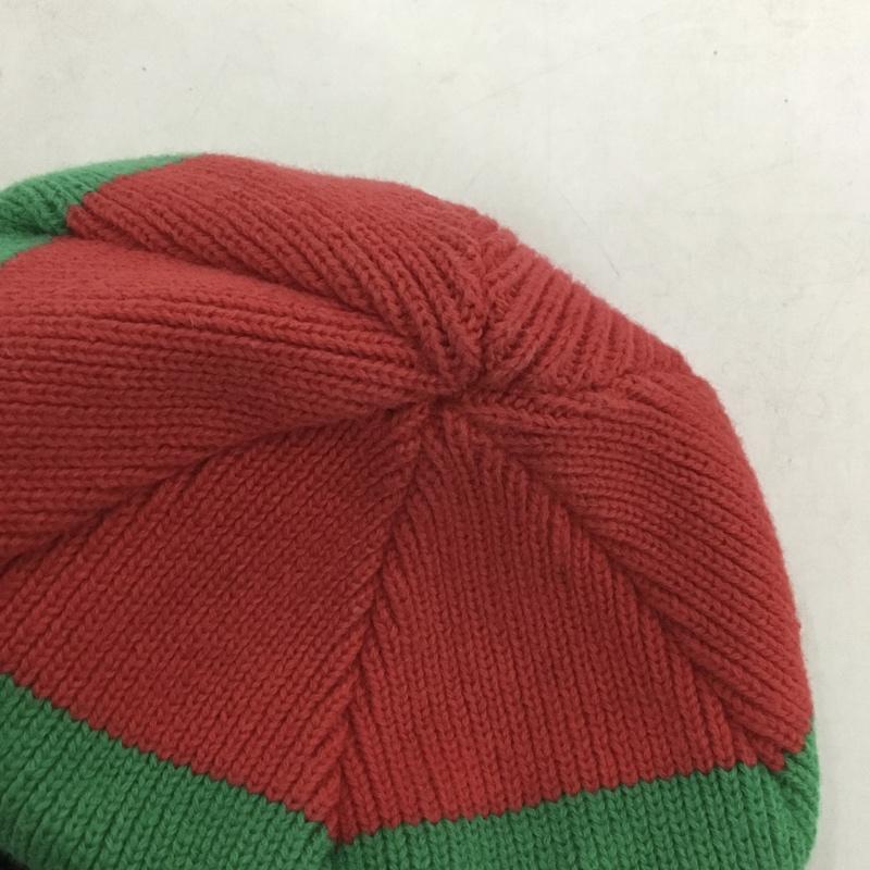 シュプリーム Supreme 帽子 ニット帽 13SS Big Striped Beanie Box Logo ロゴ、文字 赤 / レッド / X 緑 / グリーン / X 黒 / ブラック /  メンズ USED 古着 中古 10146883