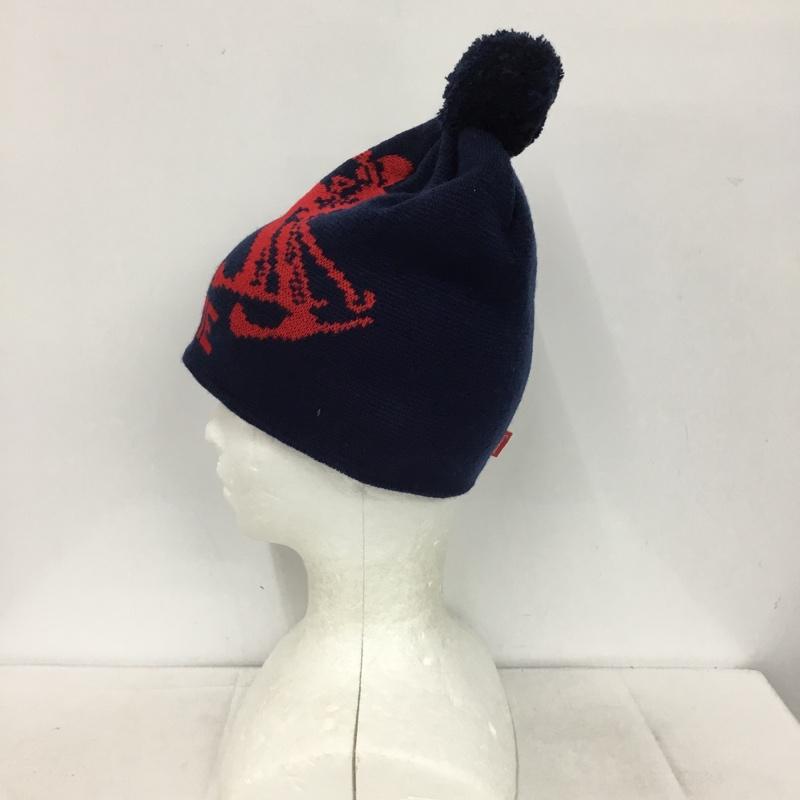 シュプリーム Supreme 帽子 ニット帽 DOWNHILL BEANIE 15AW 15FW スキー  紺 / ネイビー / X 赤 / レッド /  メンズ USED 古着 中古 10146884