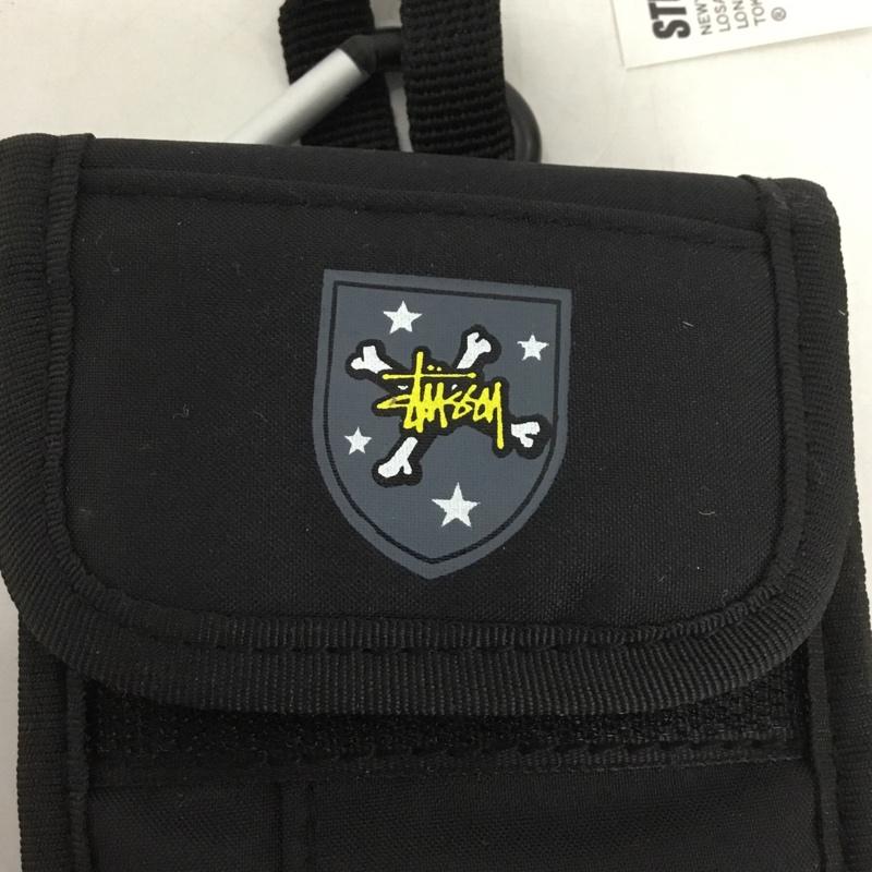 ステューシー STUSSY ポーチ ポーチ ベルトポーチ カラビナ ロゴ、文字 黒 / ブラック /  メンズ USED 古着 中古 10146886