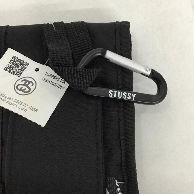 ステューシー STUSSY ポーチ ポーチ ベルトポーチ カラビナ ロゴ、文字 黒 / ブラック /  メンズ USED 古着 中古 10146886