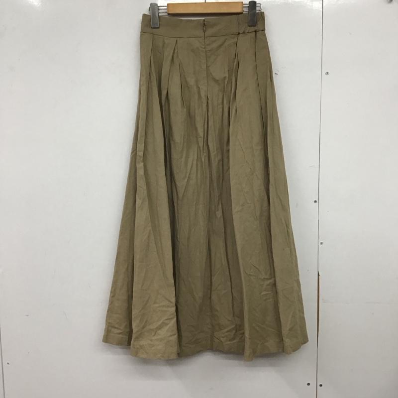 ビームス ハート BEAMS HEART スカート ロングスカート 43-27-0819-928 リネン混フレアスカート S 無地 ベージュ / ベージュ /  レディース USED 古着 中古 10146915