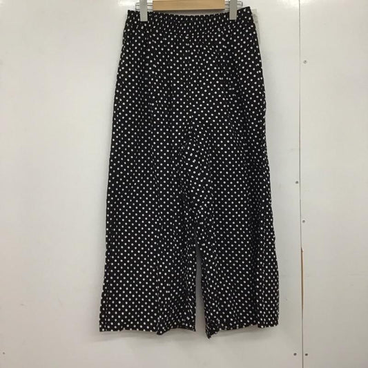 レプシムローリーズファーム LEPSIMLOWRYSFARM ボトムス ボトムス コットンプリントガラスカーチョ タグ付き ワイドパンツ M ドット 黒 / ブラック / X 白 / ホワイト /  レディース USED 古着 中古 10146917