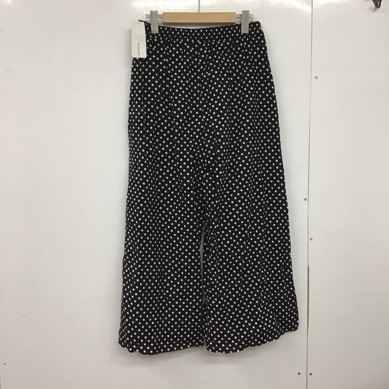 レプシムローリーズファーム LEPSIMLOWRYSFARM ボトムス ボトムス コットンプリントガラスカーチョ タグ付き ワイドパンツ M ドット 黒 / ブラック / X 白 / ホワイト /  レディース USED 古着 中古 10146917