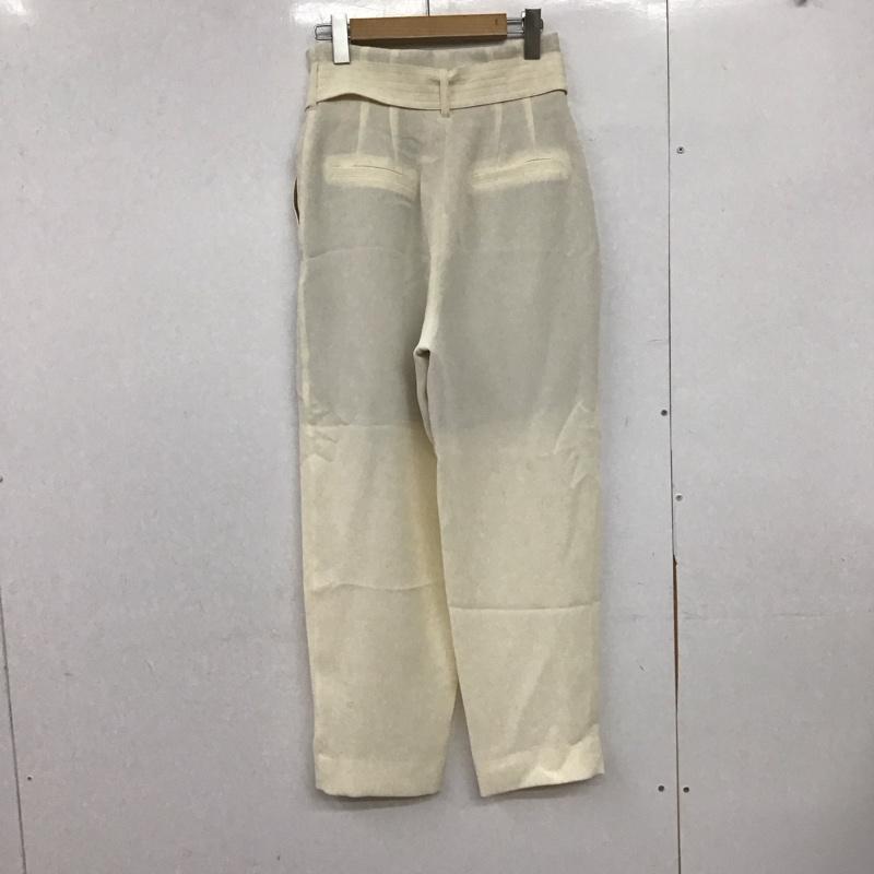 古着 USED ボトムス ボトムス N5R03-342-02 ベルトワイドパンツ キャストコロン S 無地 オフホワイト / オフホワイト /  レディース USED 古着 中古 10146919
