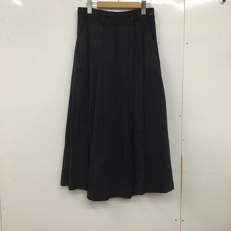 ドミンゴ DOMINGO スカート ロングスカート 17-379T チノスカート ボリュームスカート S 無地 黒 / ブラック /  レディース USED 古着 中古 10146920
