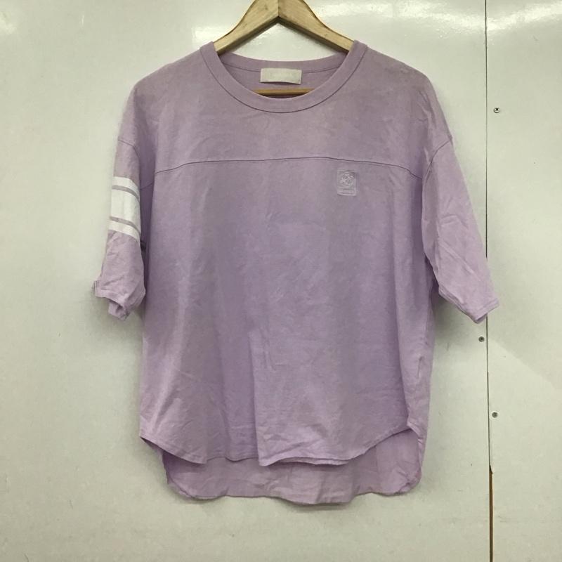 古着 USED Tシャツ 半袖 LAVANDA 宇野実彩子 バックプリント FREE ロゴ、文字 紫 / パープル /  レディース USED 古着 中古 10146933