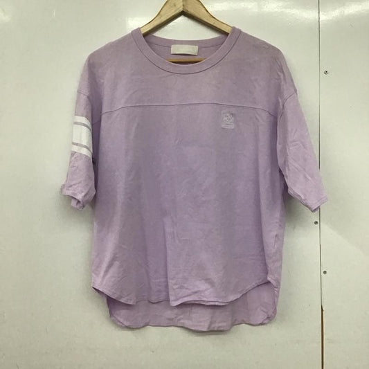 古着 USED Tシャツ 半袖 LAVANDA 宇野実彩子 バックプリント FREE ロゴ、文字 紫 / パープル /  レディース USED 古着 中古 10146933