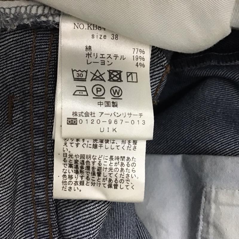 ケービーエフ KBF パンツ デニム、ジーンズ KB84-24S010 センタープレスストレートデニム 38 無地 インディゴ / インディゴ /  レディース USED 古着 中古 10146934