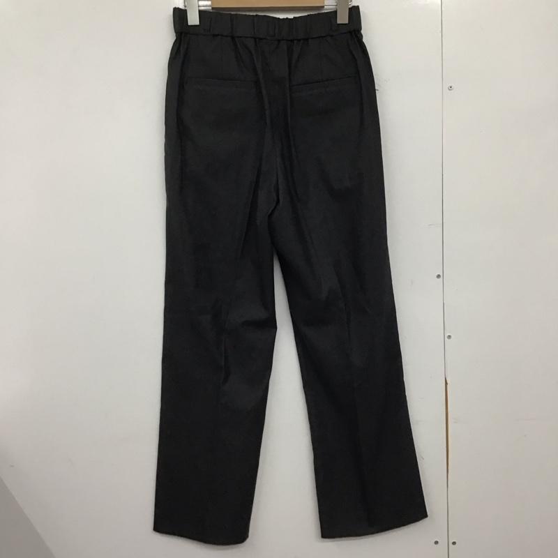 ユナイテッドアローズグリーンレーベルリラクシング UNITED ARROWS green label relaxing パンツ スラックス 3514-162-1942 スラブマットセミフレアスリットパンツ スラックス 38 無地 ダークグレー / ダークグレー /  レディース USED 古着 中古 10146941