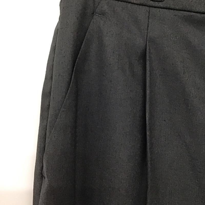 ユナイテッドアローズグリーンレーベルリラクシング UNITED ARROWS green label relaxing パンツ スラックス 3514-162-1942 スラブマットセミフレアスリットパンツ スラックス 38 無地 ダークグレー / ダークグレー /  レディース USED 古着 中古 10146941