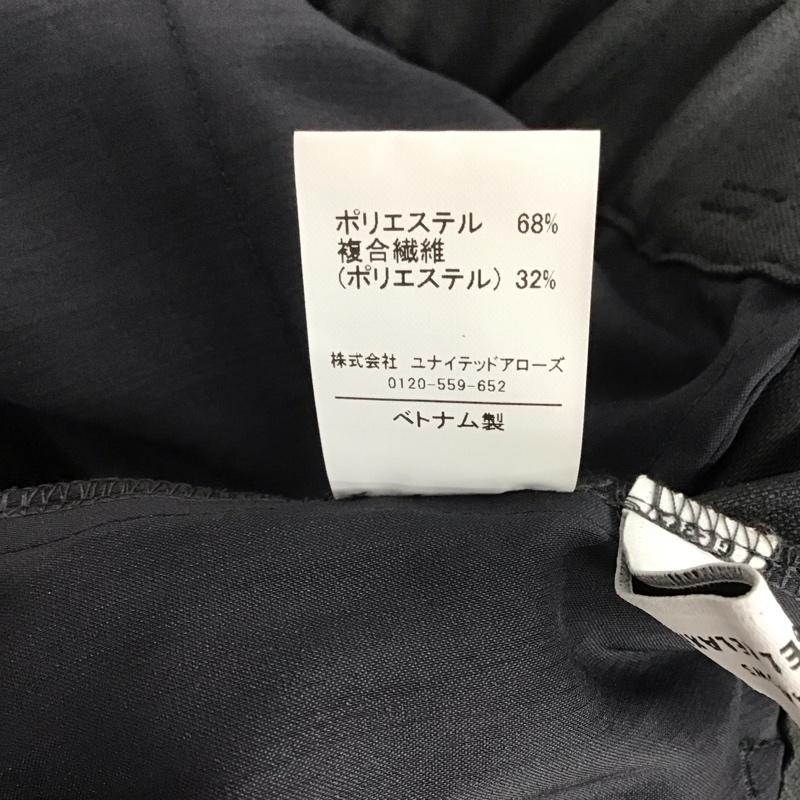 ユナイテッドアローズグリーンレーベルリラクシング UNITED ARROWS green label relaxing パンツ スラックス 3514-162-1942 スラブマットセミフレアスリットパンツ スラックス 38 無地 ダークグレー / ダークグレー /  レディース USED 古着 中古 10146941