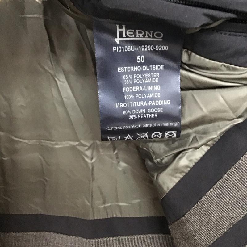 ヘルノ HERNO ジャケット、上着 ジャンパー、ブルゾン ジップアップジャケット ダウンジャケット アウター 無地 紺 / ネイビー /  メンズ USED 古着 中古 10146956