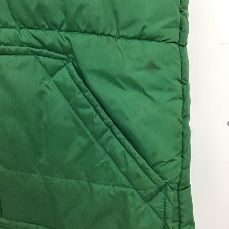 古着 USED ベスト ベスト ダウンベスト ノースリーブ 前ボタン S 無地 緑 / グリーン /  メンズ USED 古着 中古 10146963