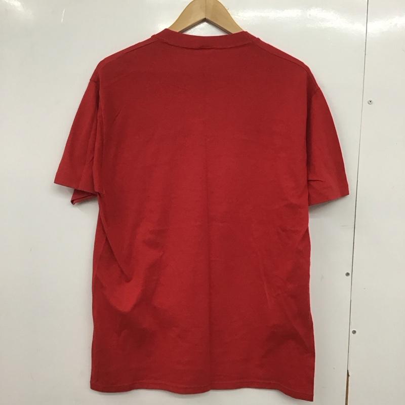ジャージーズ JERZEES Tシャツ 半袖 半袖カットソー プリントTシャツ クルーネックカットソー L プリント 赤 / レッド /  メンズ USED 古着 中古 10147013